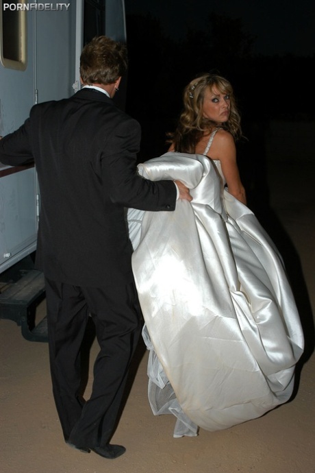 Gold digger bride Shayla LaVeaux makes a bad catch but fucks the pauper anyway
